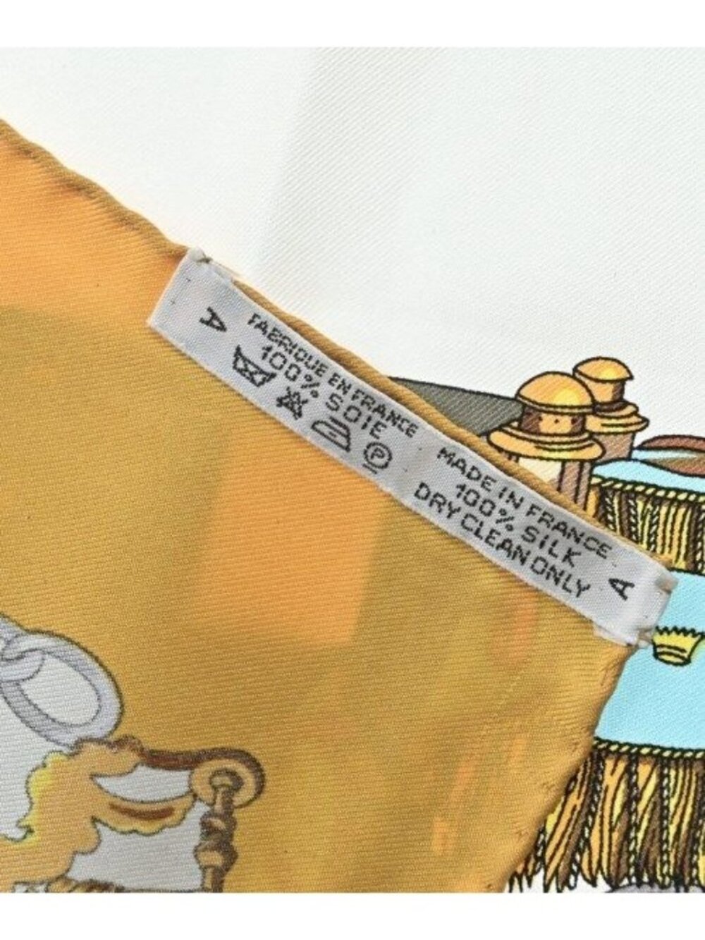 Hermes Bandana Scarf Yellow - Picture 6 of 6